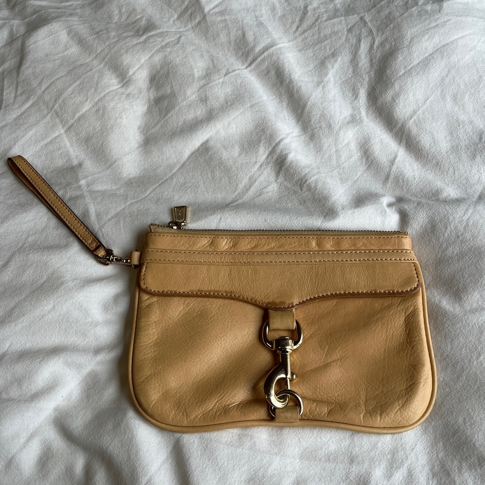 Rebecca Minkoff Tan Leather Wristlet